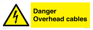 danger overhead cables